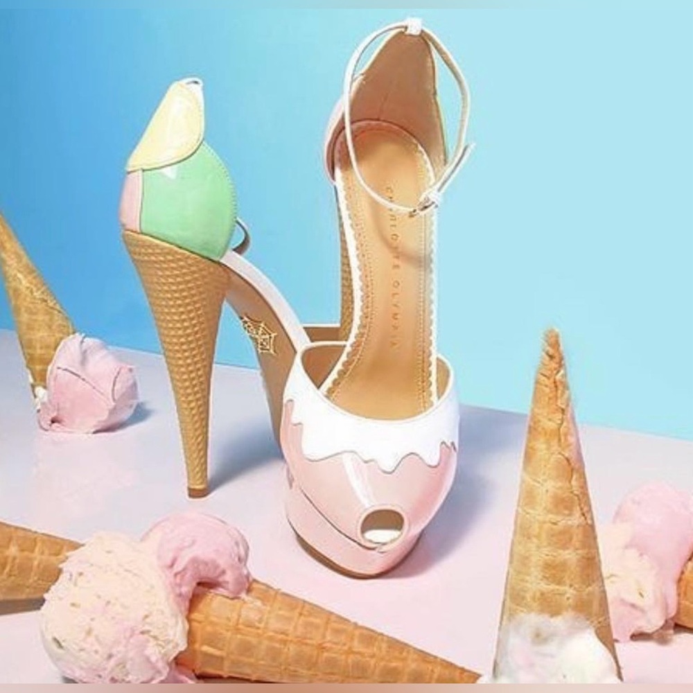 Charlotte Olympia Ice Cream Cone Heel d’Orsay Pump